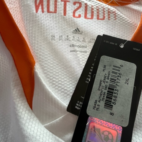NWT Adidas Authentic Houston Dynamo Jersey - Picture 3 of 4